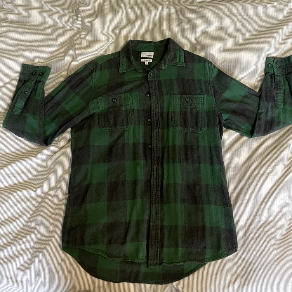 100% Cotton Sonoma plaid button up